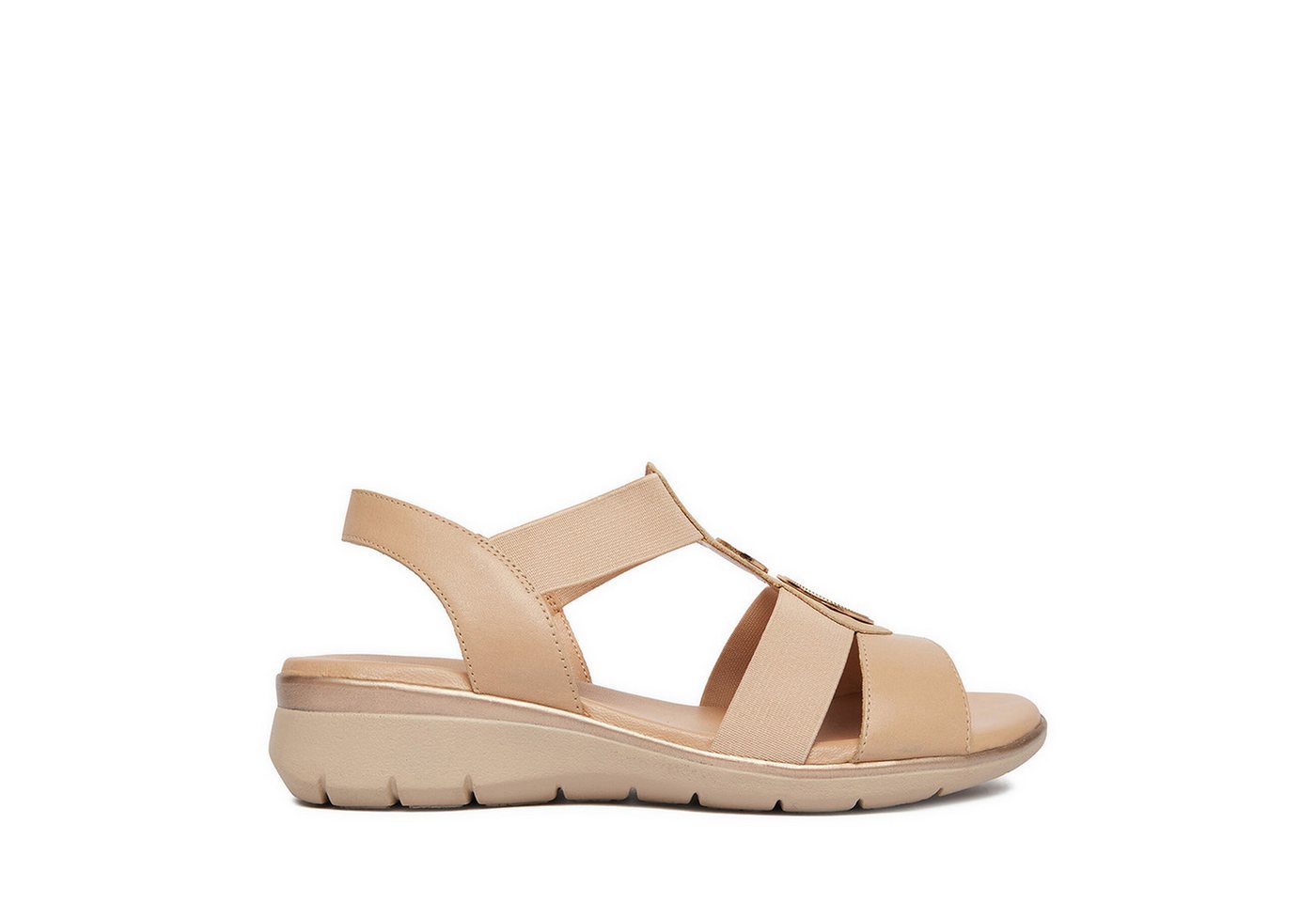 Go Soft Damen Sandalen Beige Sandale