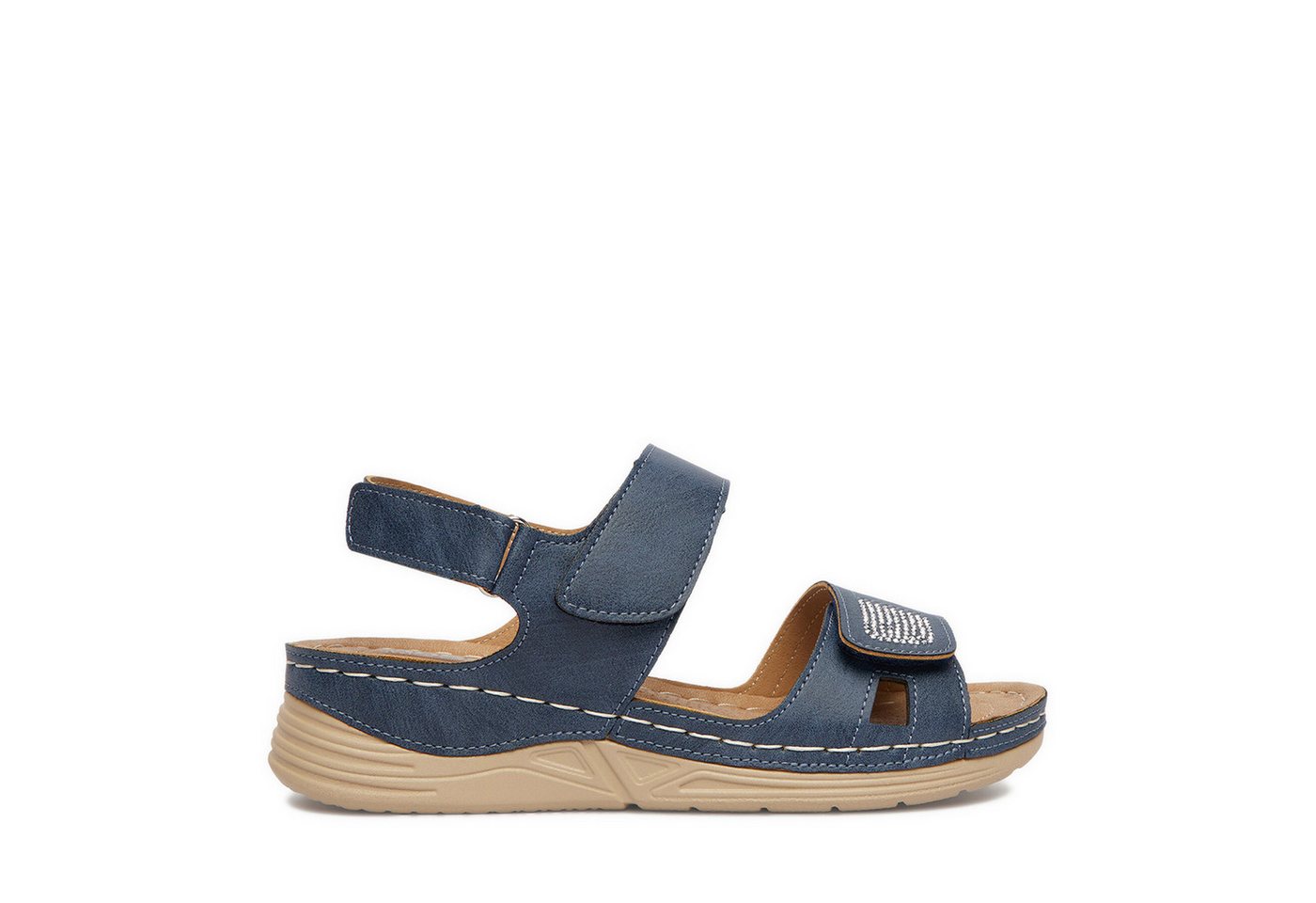 Go Soft Damen Sandalen Blau Sandale