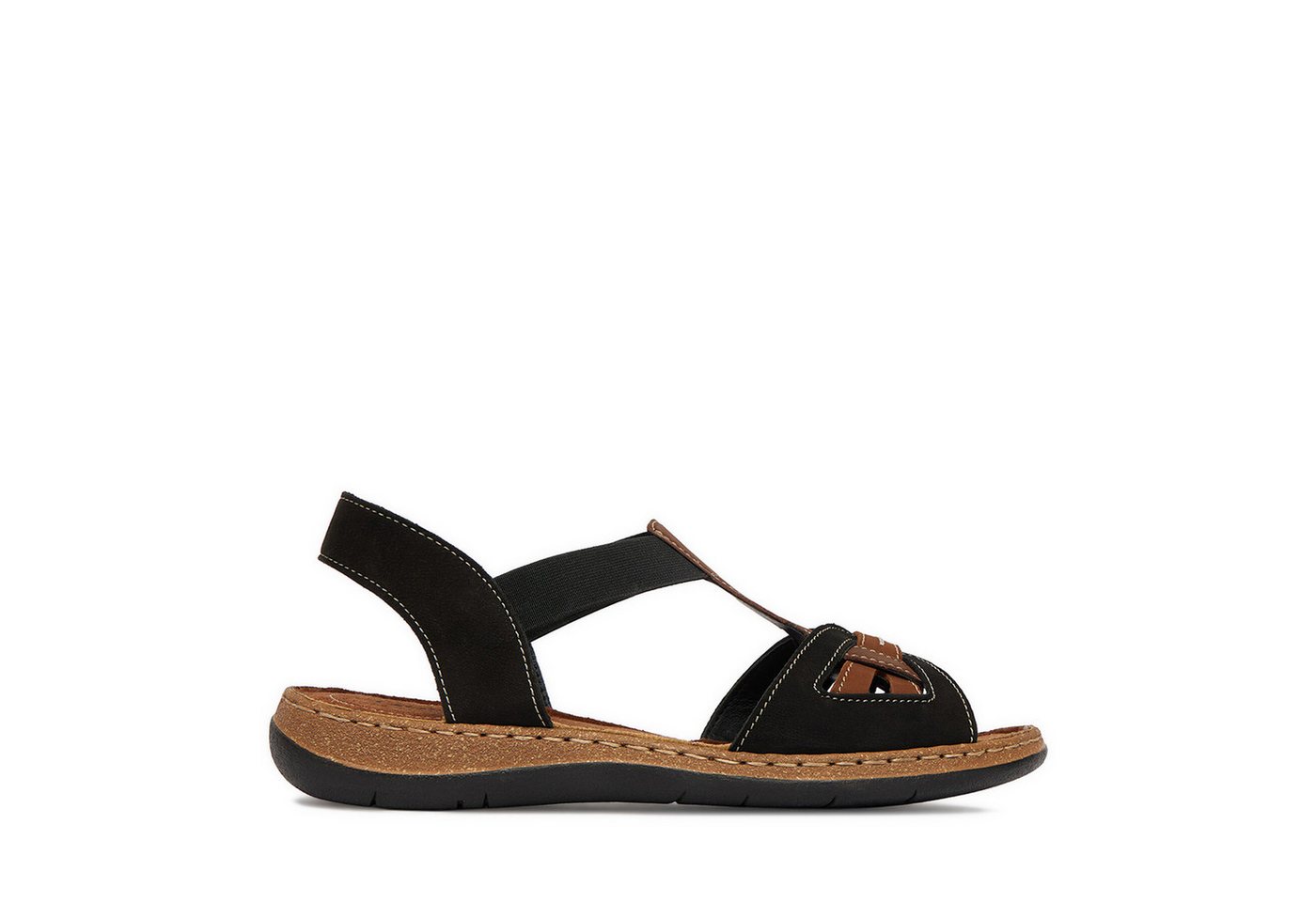 Go Soft Damen-Sandalen Schwarz Sandale