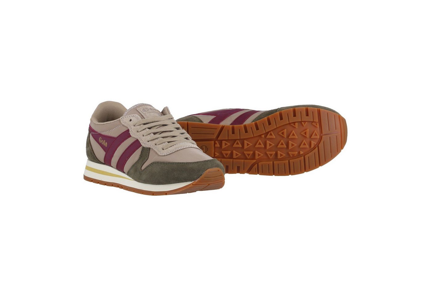 Gola Daytona Chute beige/khakigrün/violett Damen Sneaker