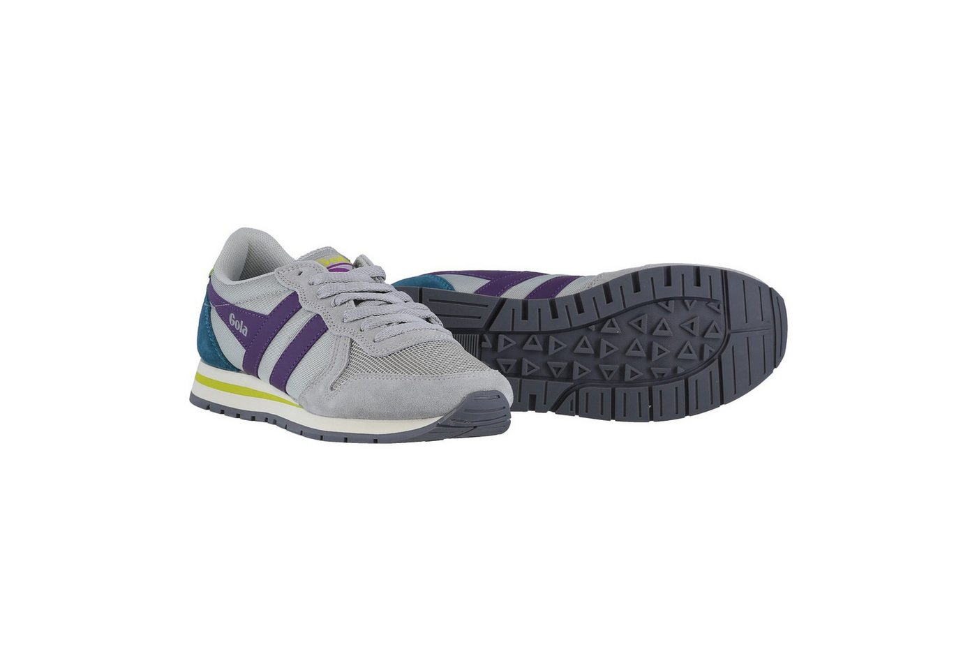 Gola Daytona hellgrau/violett/lime Damen Sneaker