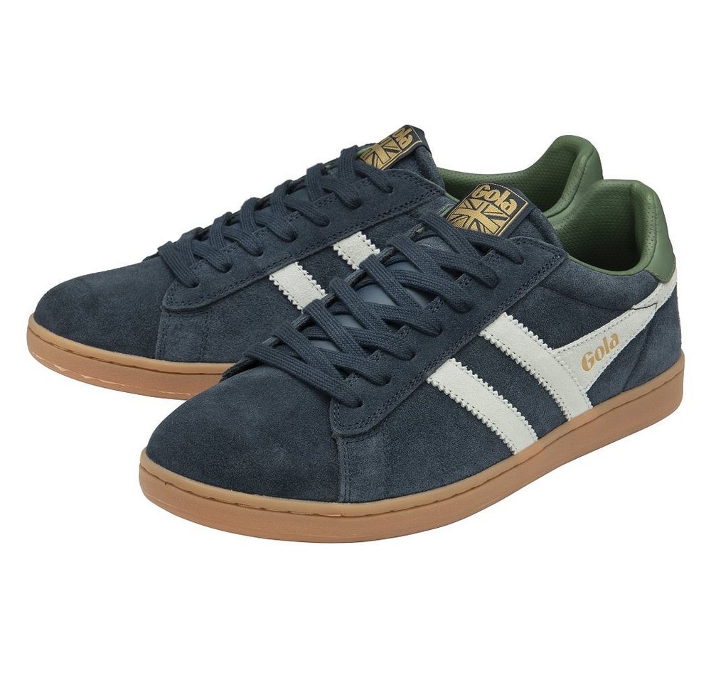 Gola Equipe II Suede-Leder 2025 navyblau/hellgrau/grün Herren Sneaker