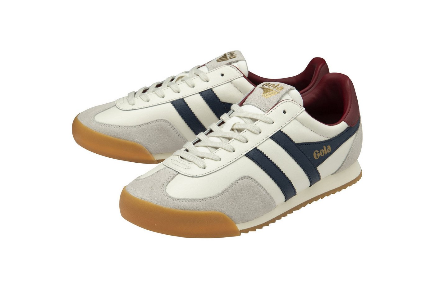 Gola Europa Leder 2025 offweiss/navyblau/dunkelrot Herren Sneaker