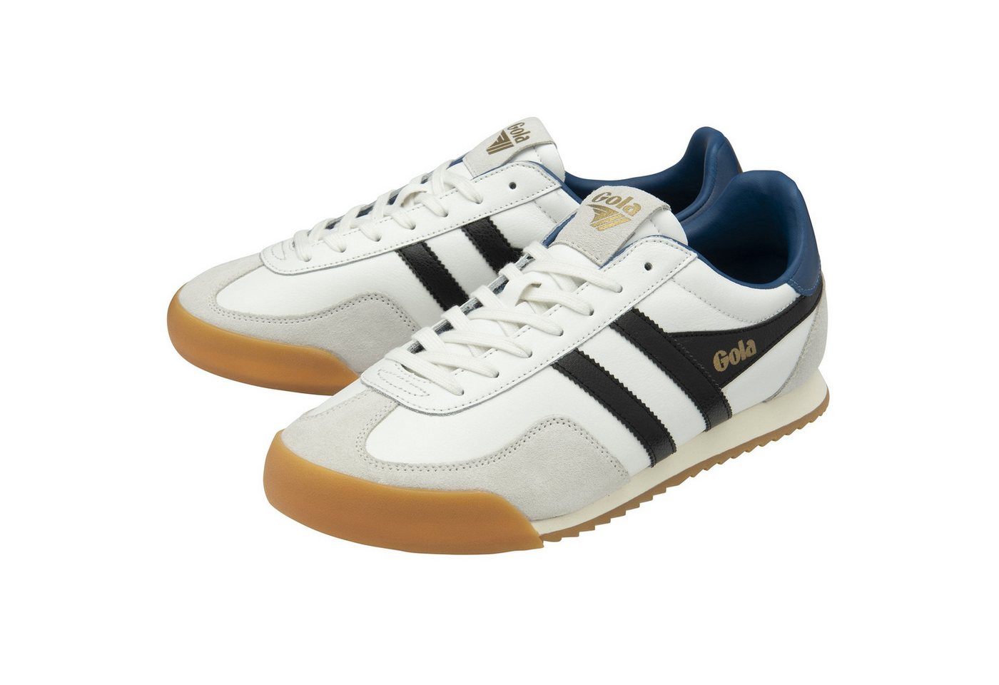 Gola Europa Leder 2025 weiss/schwarz/marineblau Herren Sneaker