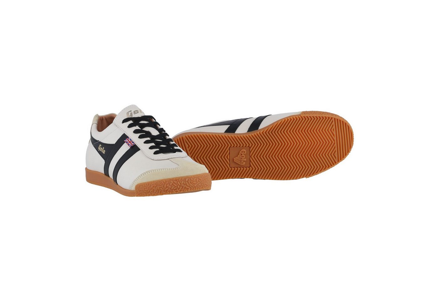 Gola Harrier Elite 2 2025 - Made in England - offweiss/schwarz Herren Sneaker