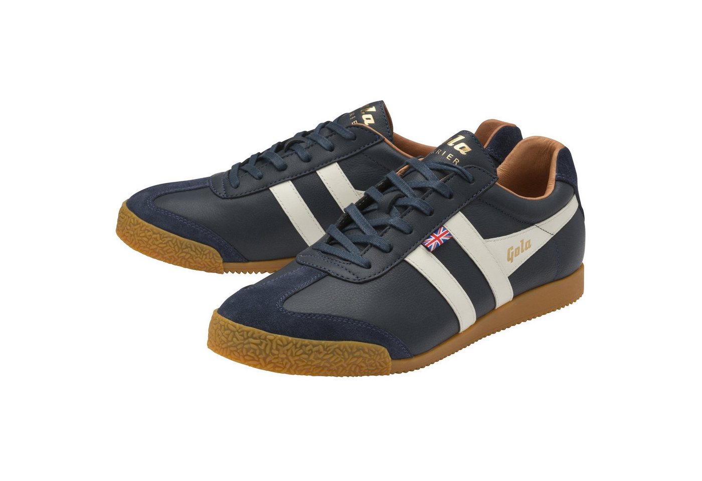Gola Harrier Elite 2 - Made in England - navyblau/weiss Herren Sneaker