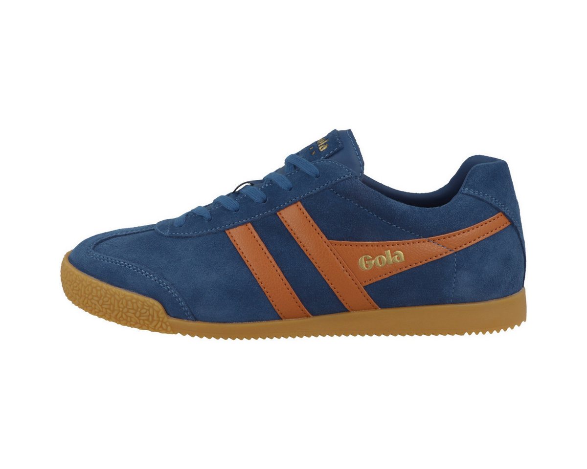 Gola Harrier Herren Sneaker Turnschuhe, Sportschuhe, Freizeitschuhe, Halbschuhe, Schnürschuhe (blau)