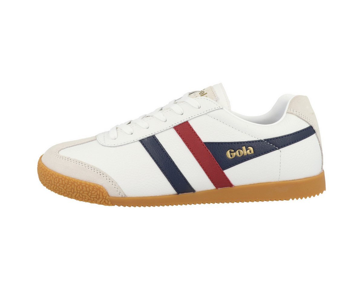 Gola Harrier Leather Herren Sneaker Turnschuhe, Sportschuhe, Freizeitschuhe, Halbschuhe, Schnürschuhe