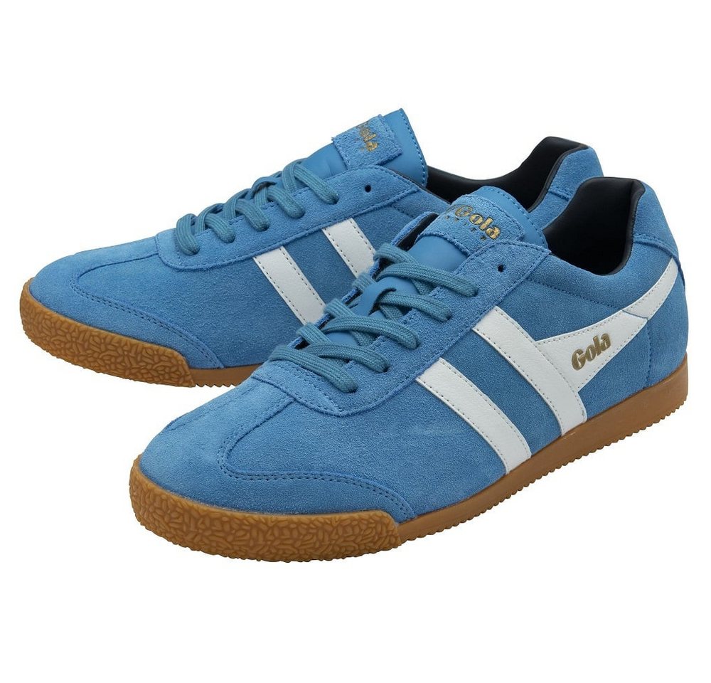 Gola Harrier Suede-Leder 2025 hellblau/weiss/navyblau Herren Sneaker