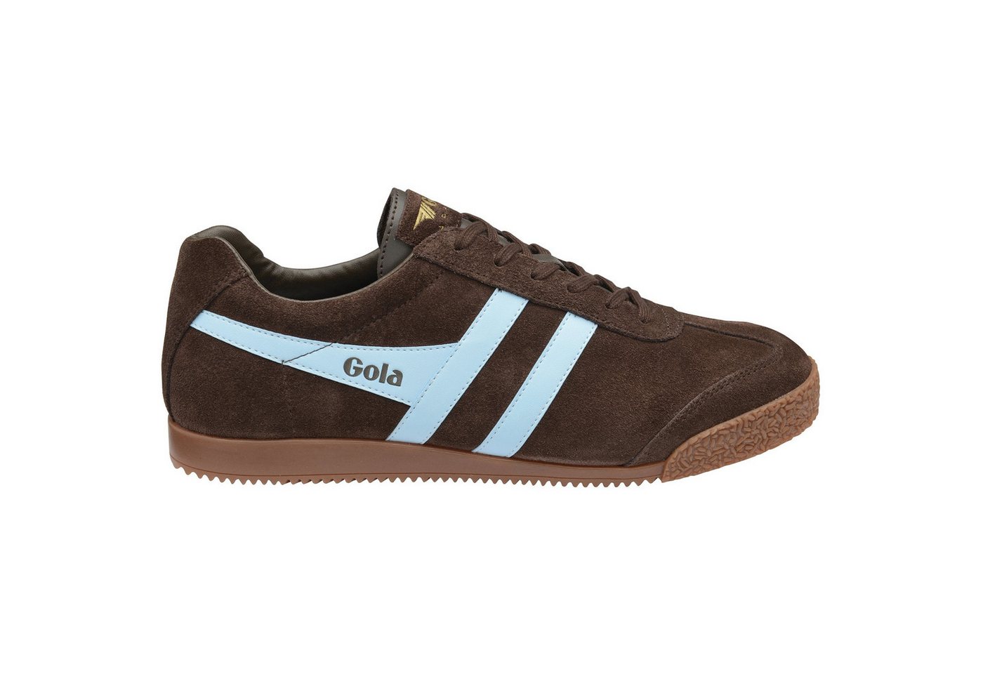 Gola Harrier Suede-Leder dunkelbraun/blau Herren Sneaker