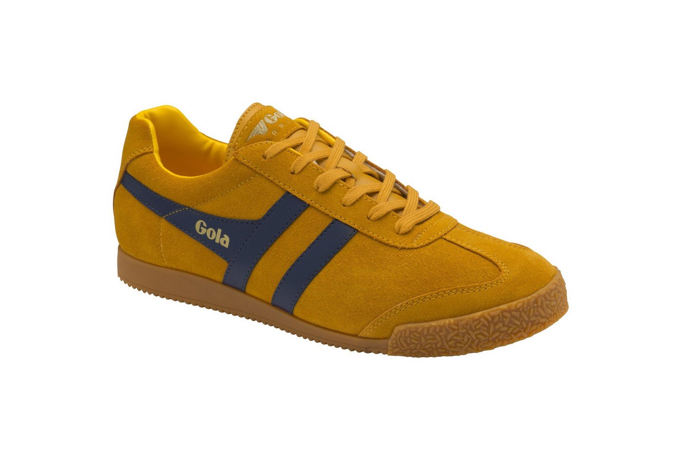 Gola Harrier Suede-Leder gelb/blau Herren Sneaker