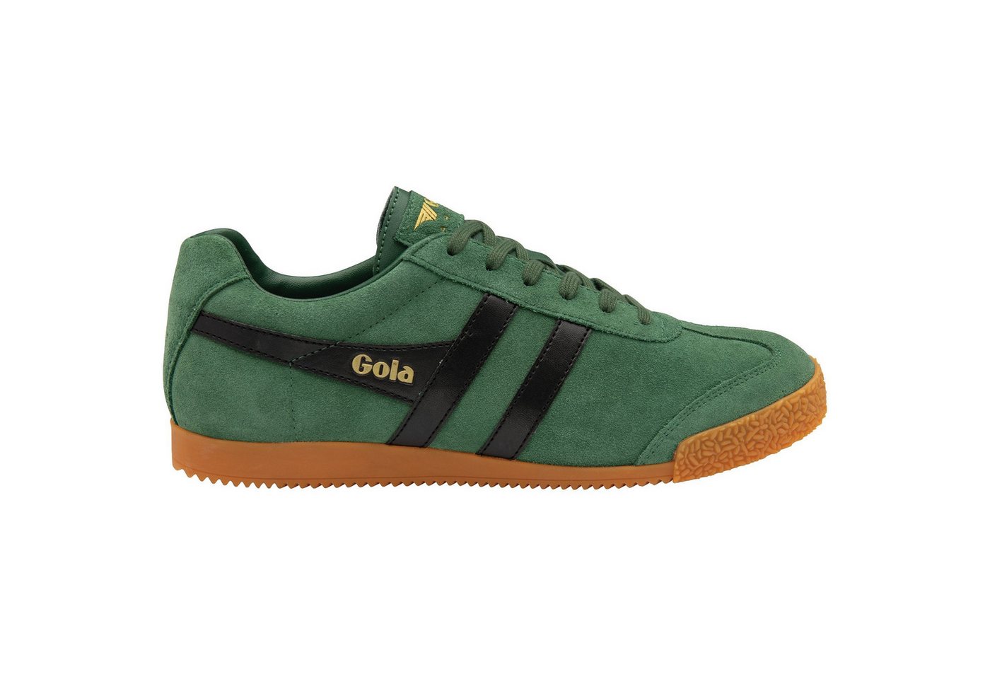 Gola Harrier Suede-Leder grün/schwarz Herren Sneaker