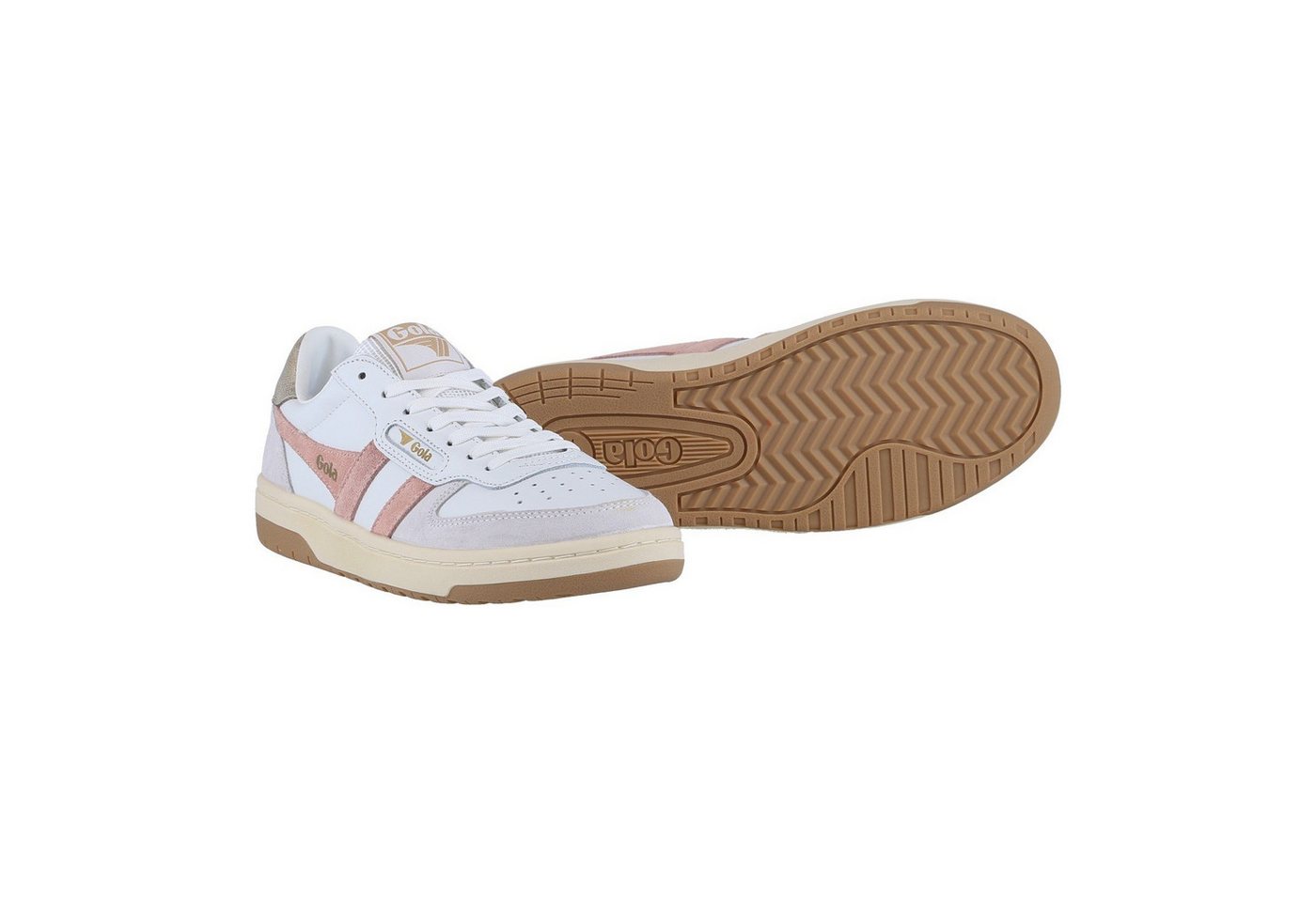 Gola Hawk weiss/rosa/gold Damen Sneaker