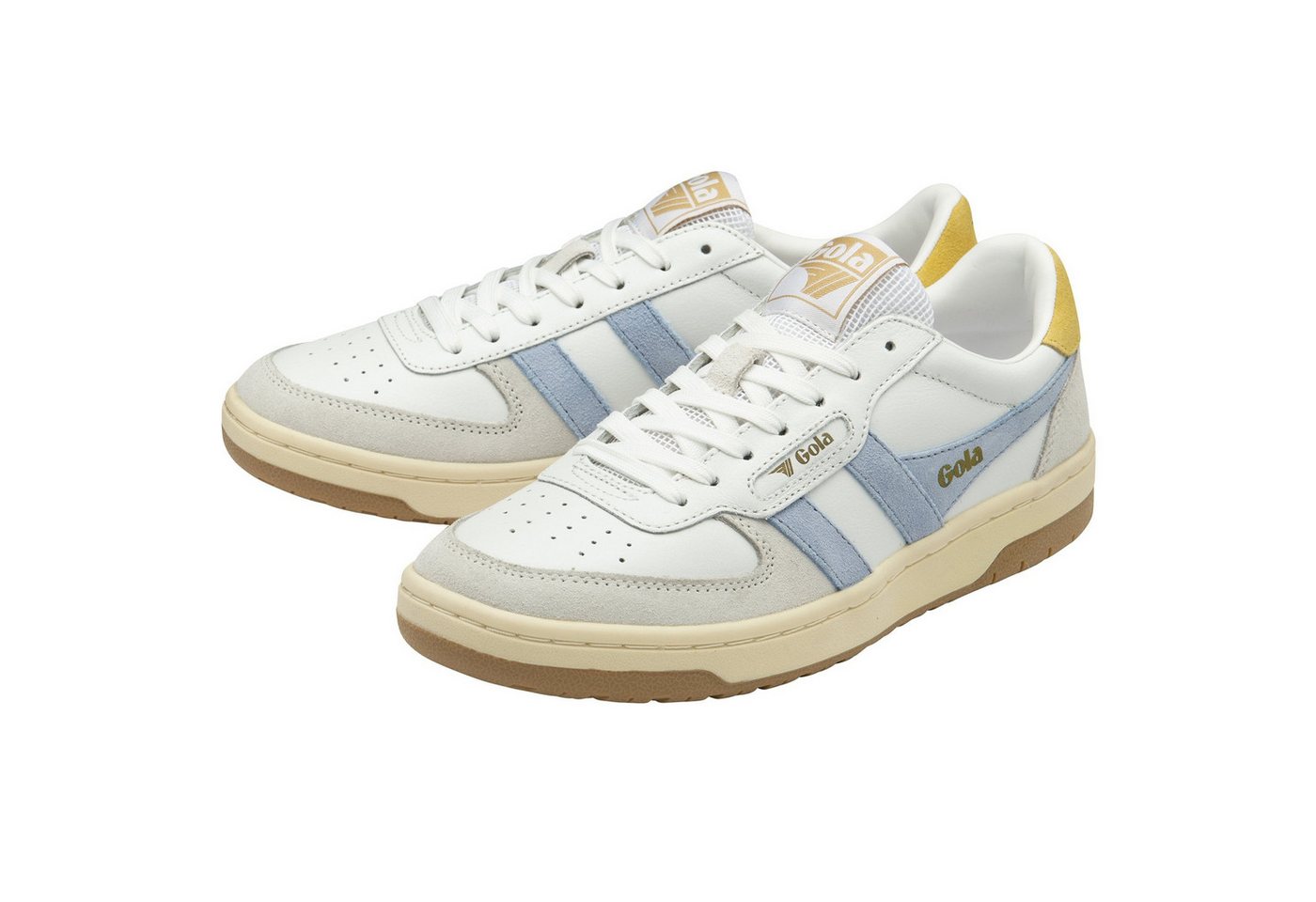 Gola Hawk 2025 weiss/himmelblau/gelb Damen Sneaker