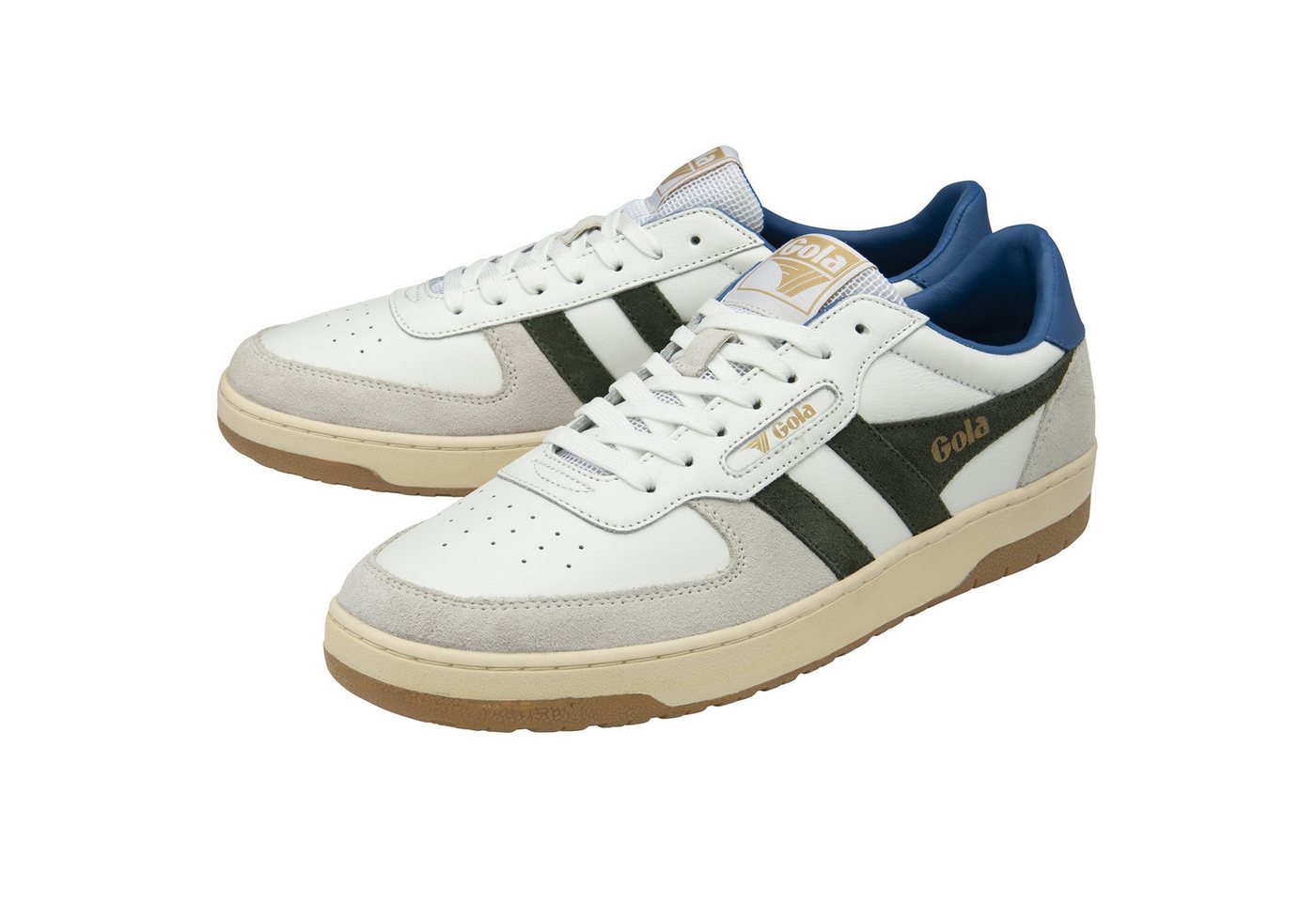Gola Hawk 2025 weiss/khakigrün/saphirblau Herren Sneaker