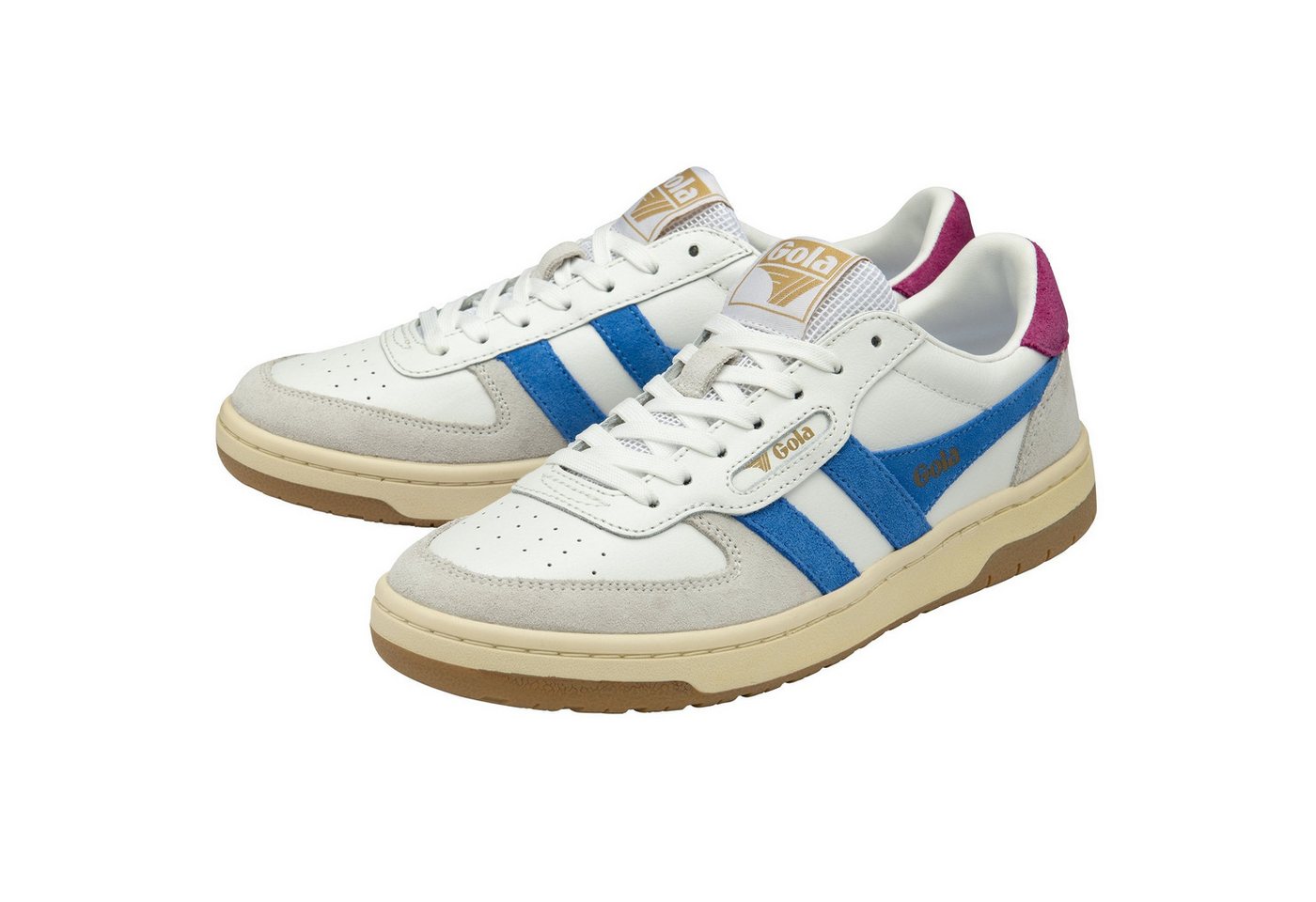 Gola Hawk 2025 weiss/pazificblau/fuchsiapink Damen Sneaker