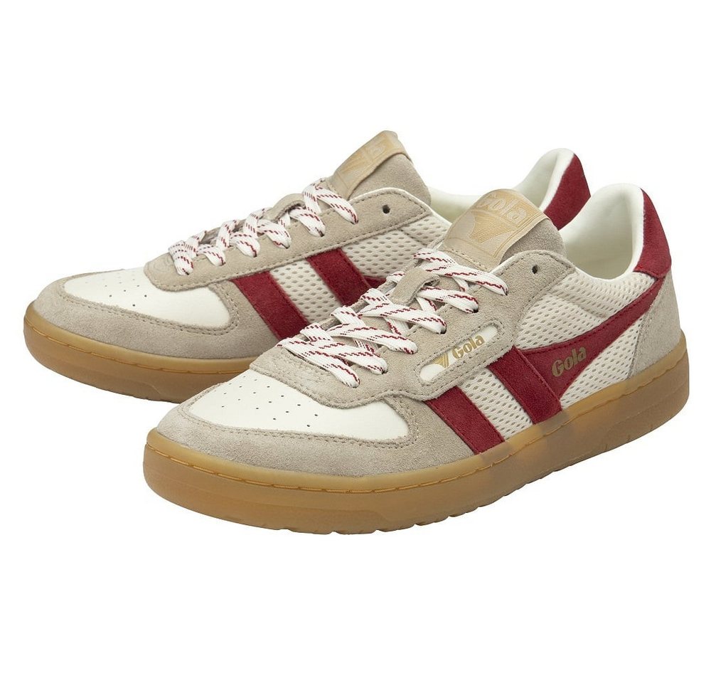 Gola Hawk '83 2025 weiss/hellbraun/dunkelrot Damen Sneaker