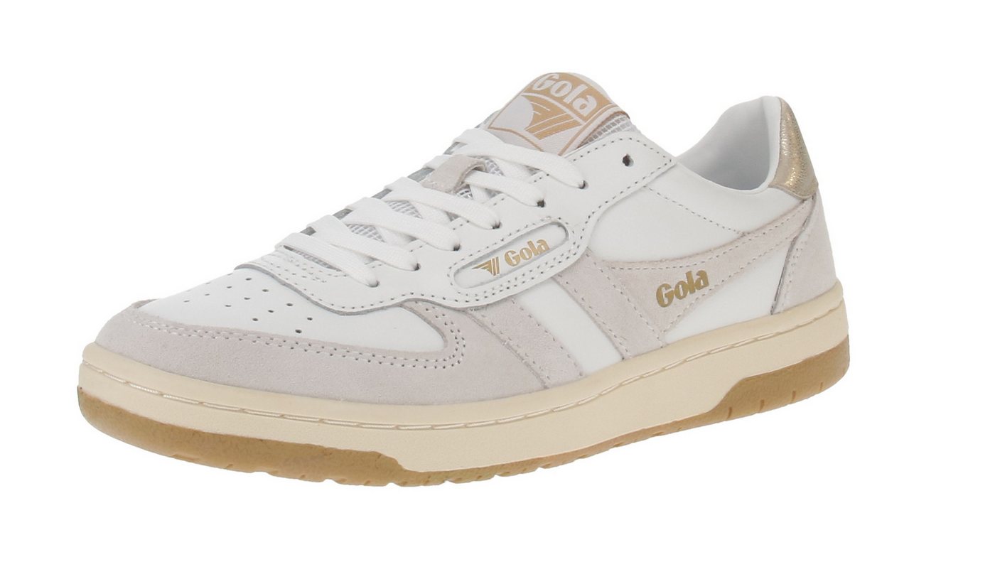 Gola Hawk - Damen Sneaker - White-White-Gold Sneaker