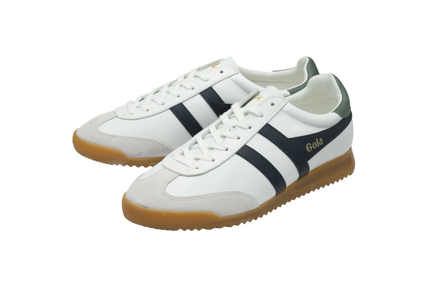 Gola Torpedo Leder 2025 weiss/navyblau/salbeigrün Herren Sneaker