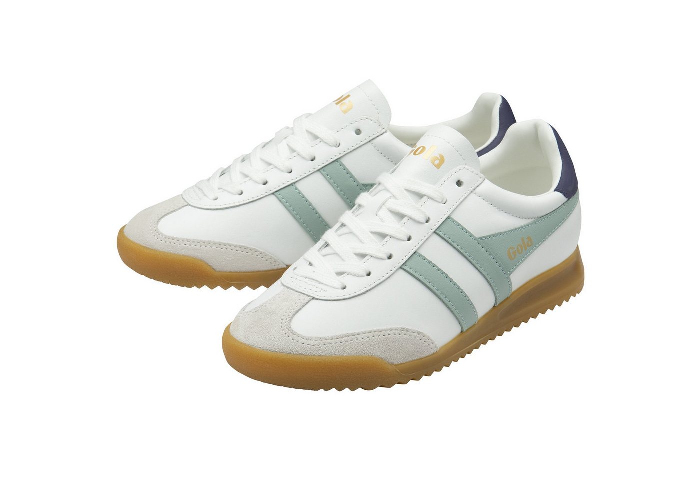 Gola Torpedo Leder 2025 weiss/türkis/violett Damen Sneaker