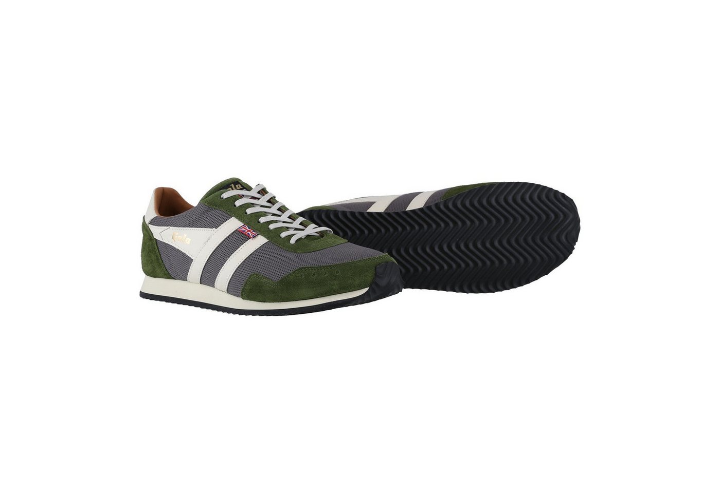 Gola Track Mesh 2 317 - Made in England - dunkelgrau/grün/offwhite Herren Sneaker