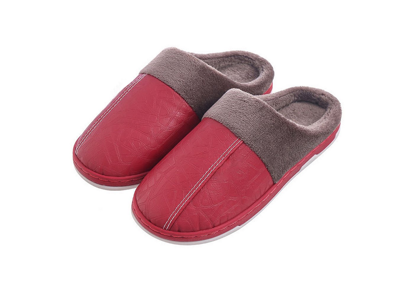 GOLDEN Damen Herren Komfort Memory Foam Hausschuhe Damen Plüsch Fleece Plüsch Hausschuhe