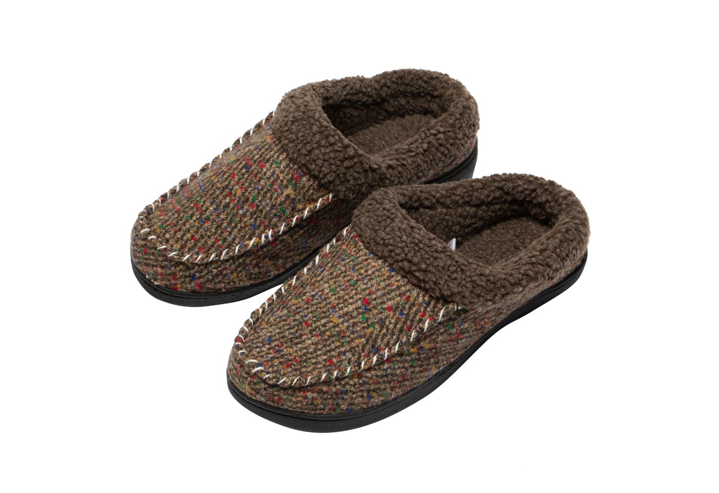 GOOD MOTION Winter Hausschuhe Plüsch Hausschuhe (braun)