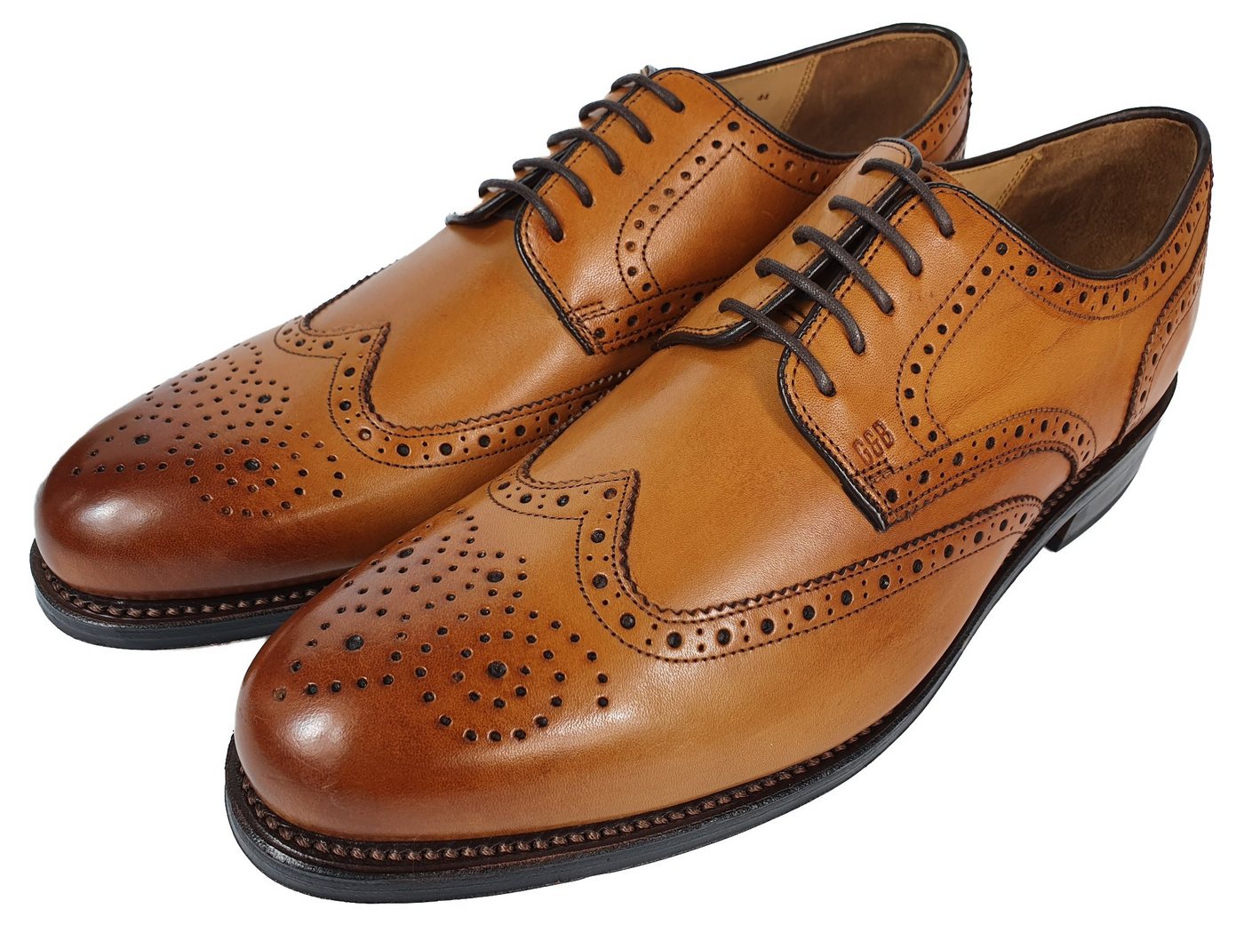 Gordon & Bros G&B-2318-LEVET Budapester Kalbsleder, Goodyear Welted Rahmengenäht, Ledersohle