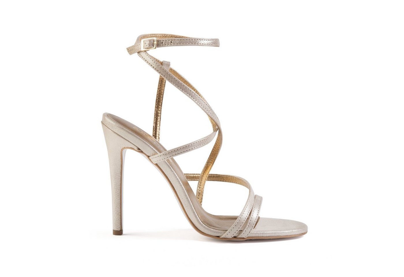 GosiaK. "Nika" Riemchensandalette in elegantem Gold