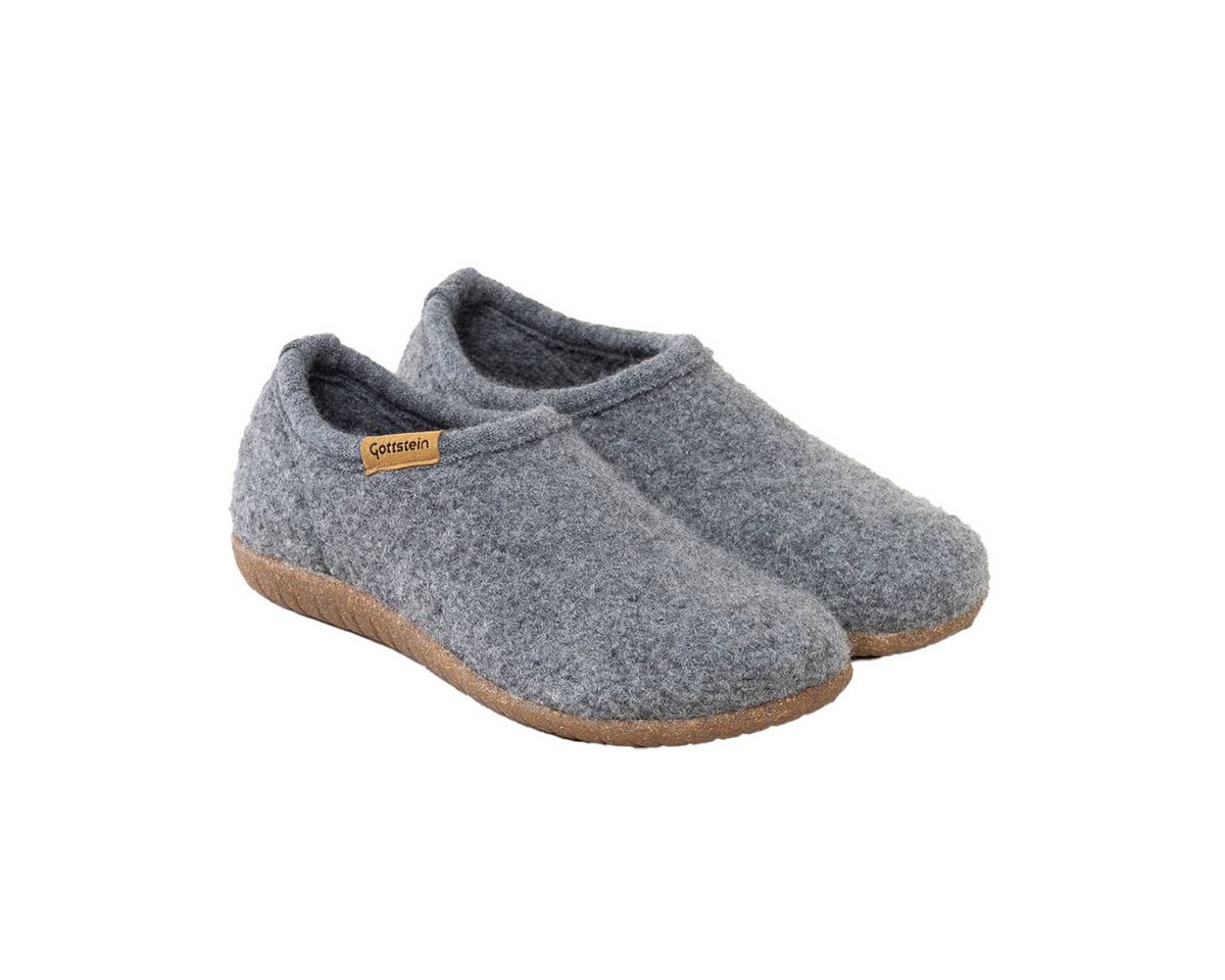 Gottstein Alpine Midcut RU Hausschuh (1-tlg) Hausschuh - Aus Schafwolle, Wechselbares Kork-Latex Fußbett