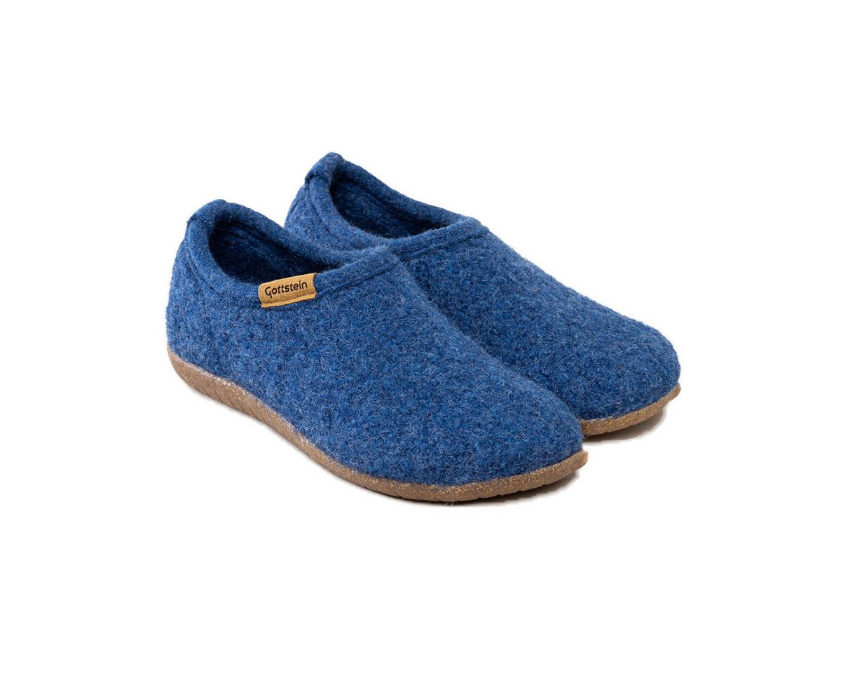 Gottstein Alpine Midcut RU Hausschuh (1-tlg) Hausschuh - Aus Schafwolle, Wechselbares Kork-Latex Fußbett