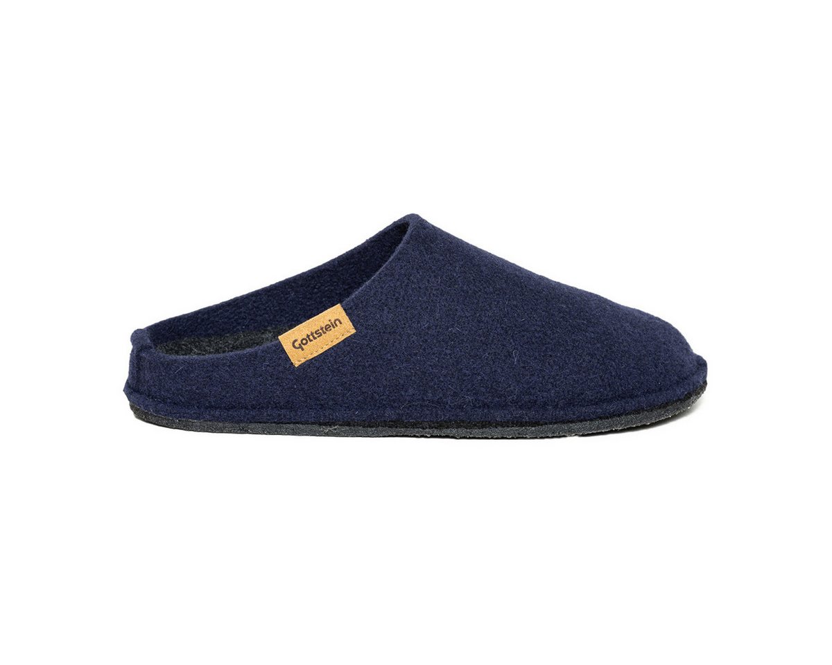 Gottstein Classic-Co Pantoffel (1-tlg) Pantoffeln - Nahtloser Wollfilz, Herausnehmbare Innensohle