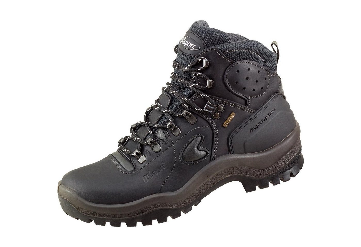 GriSport Schnürstiefel schwarz GRI-TEX Gummistiefel