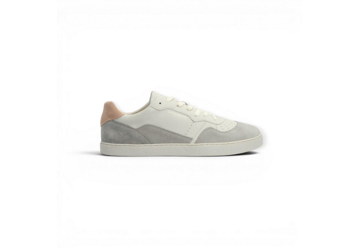 Groundies Barfussschuhe Nova GS1 (Zero Drop, Veloursleder) grau/pink Damen Sneaker