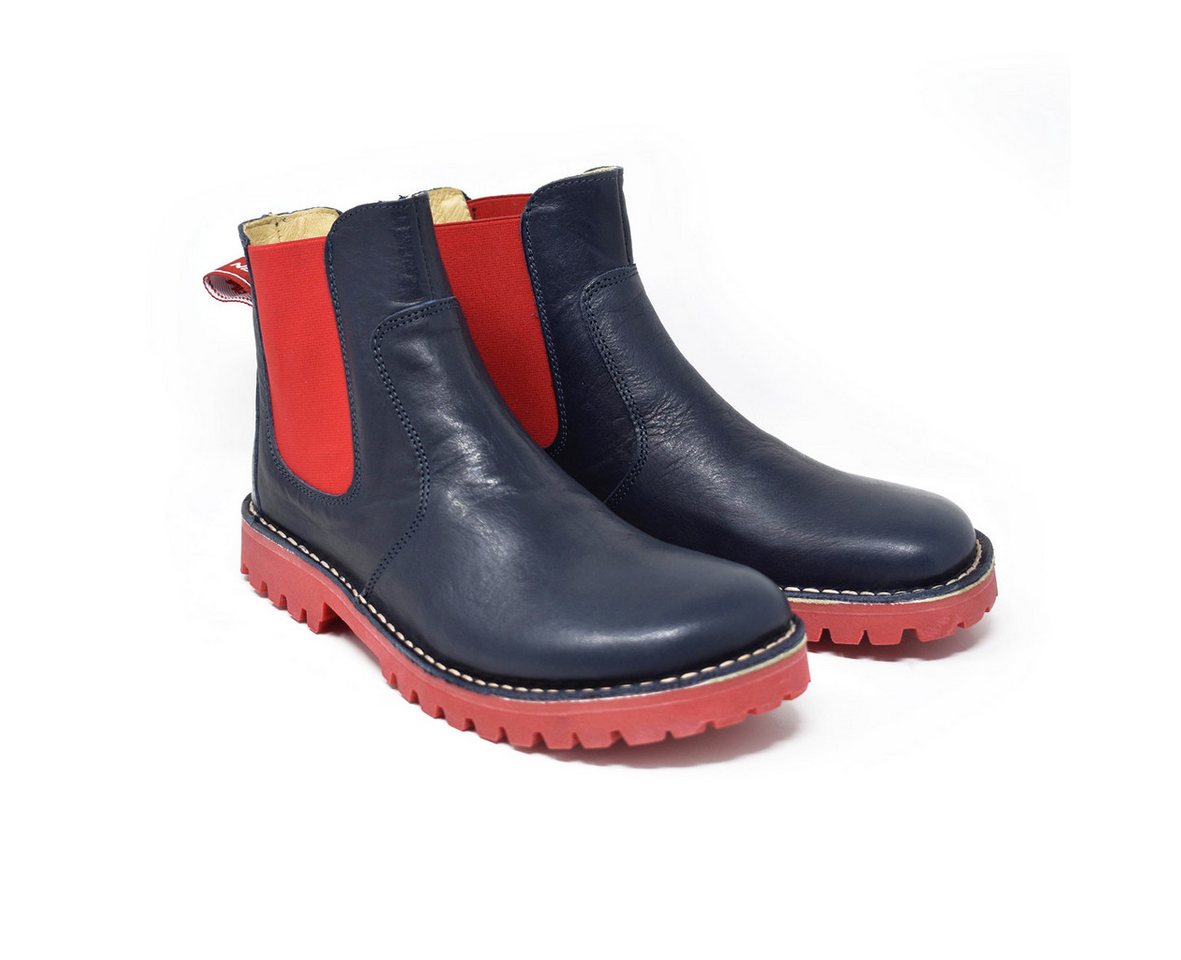 GRÜNBEIN Chelsea Boots Anke Naturform Chelseaboots (blau)