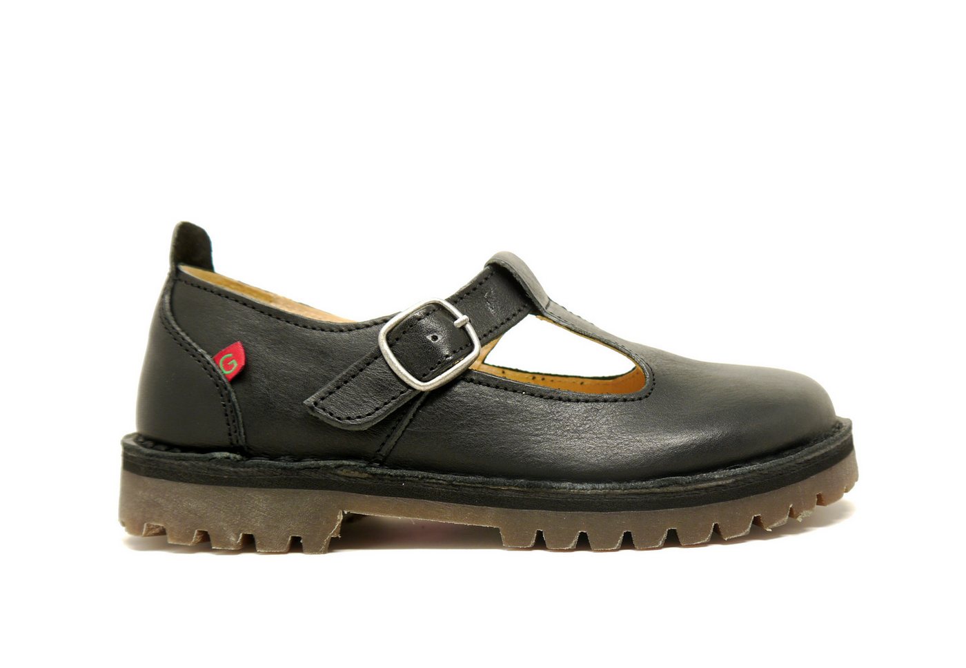 GRÜNBEIN Spangen-Ballerinas Paula Naturform Ballerina (schwarz)
