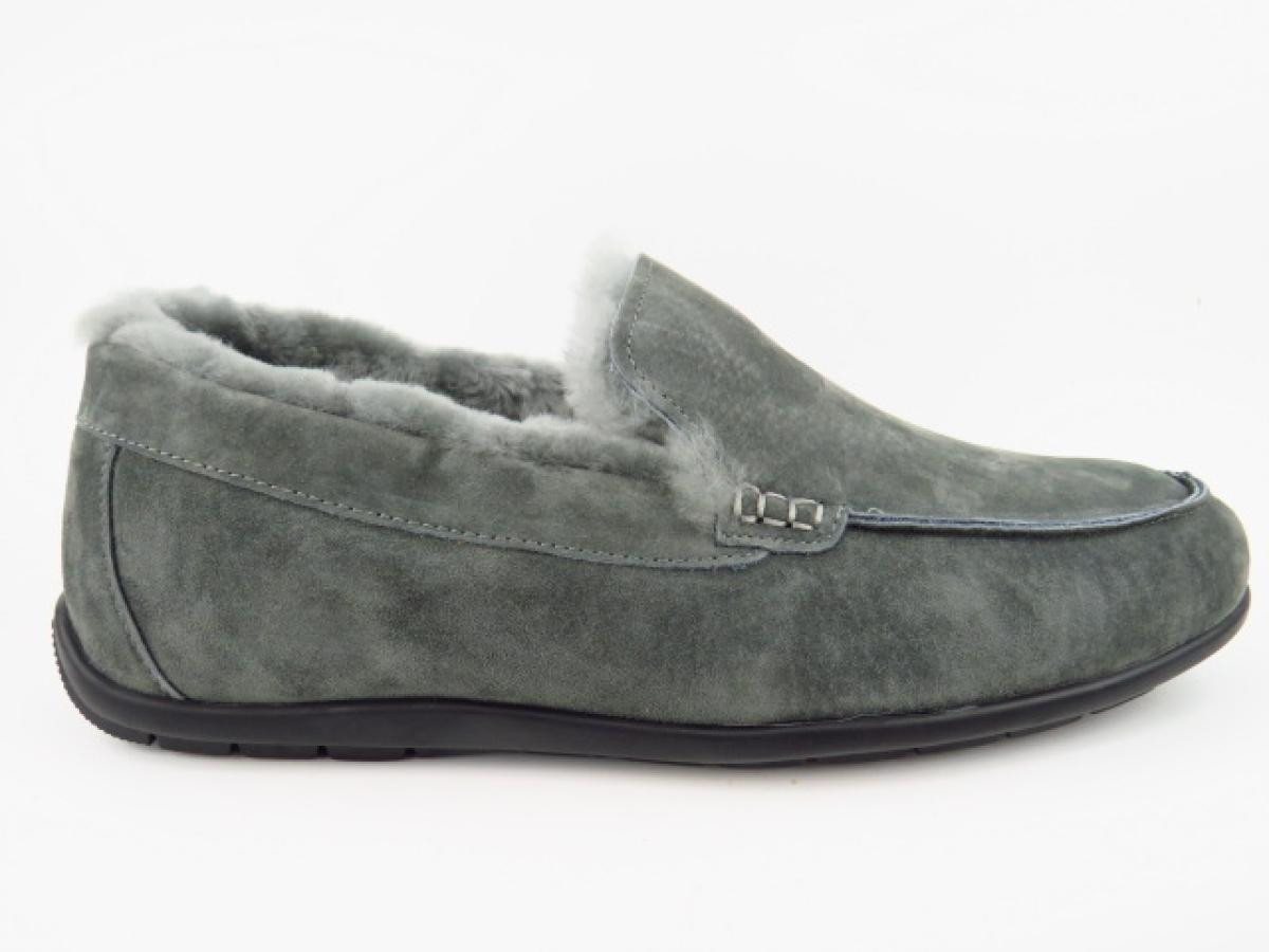 Grünwalder Gesundheitsprodukte H-151 grau Lammfell Hausschuh