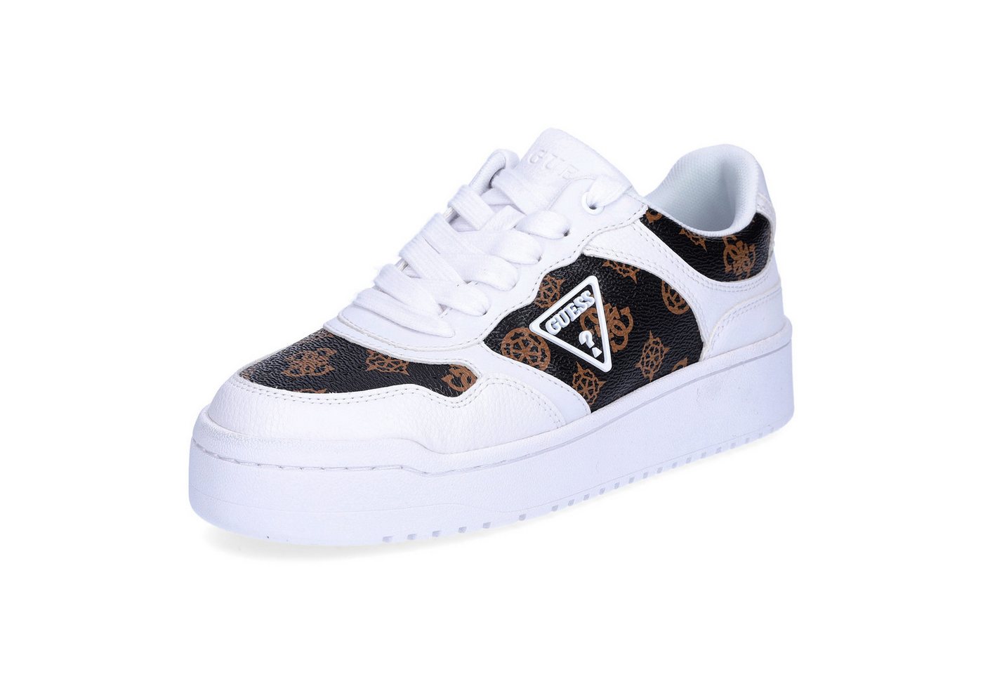 Guess Damen Sneaker Miram2 weiß braun Sneaker