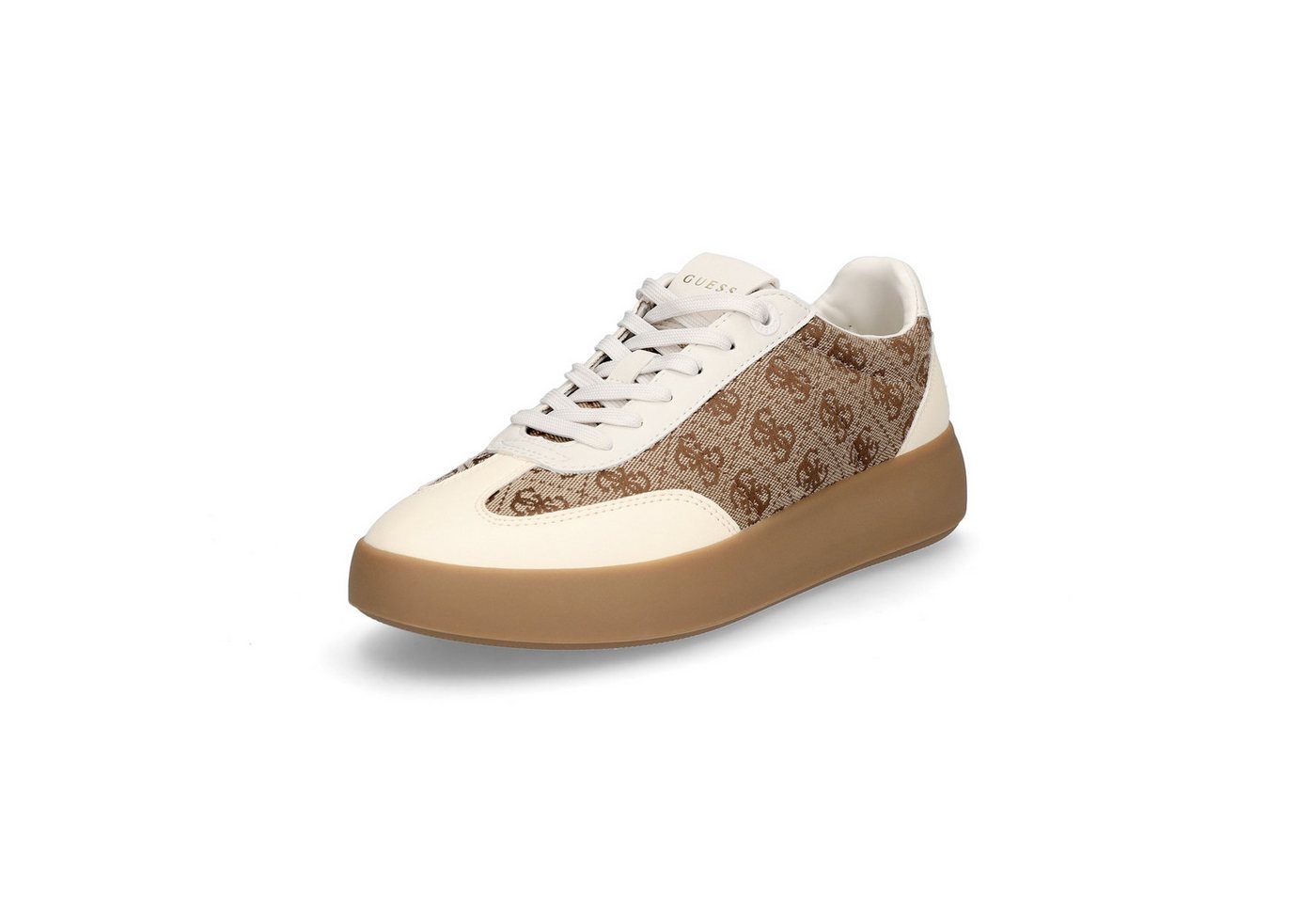 Guess Damen Sneaker Parlet beige braun Sneaker