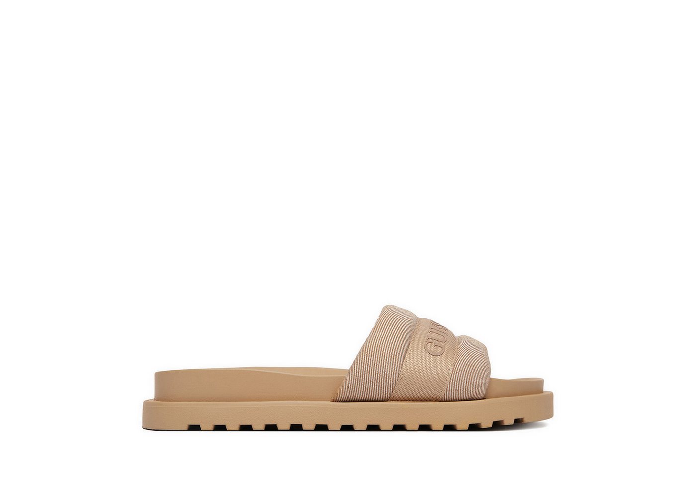 GUESS JEANS Damen Flip-Flops Beige Badepantolette