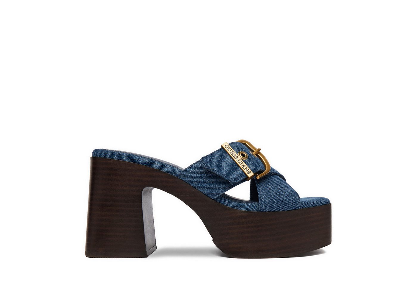 GUESS JEANS Damen-Flip-Flops Blau Badepantolette (blau)