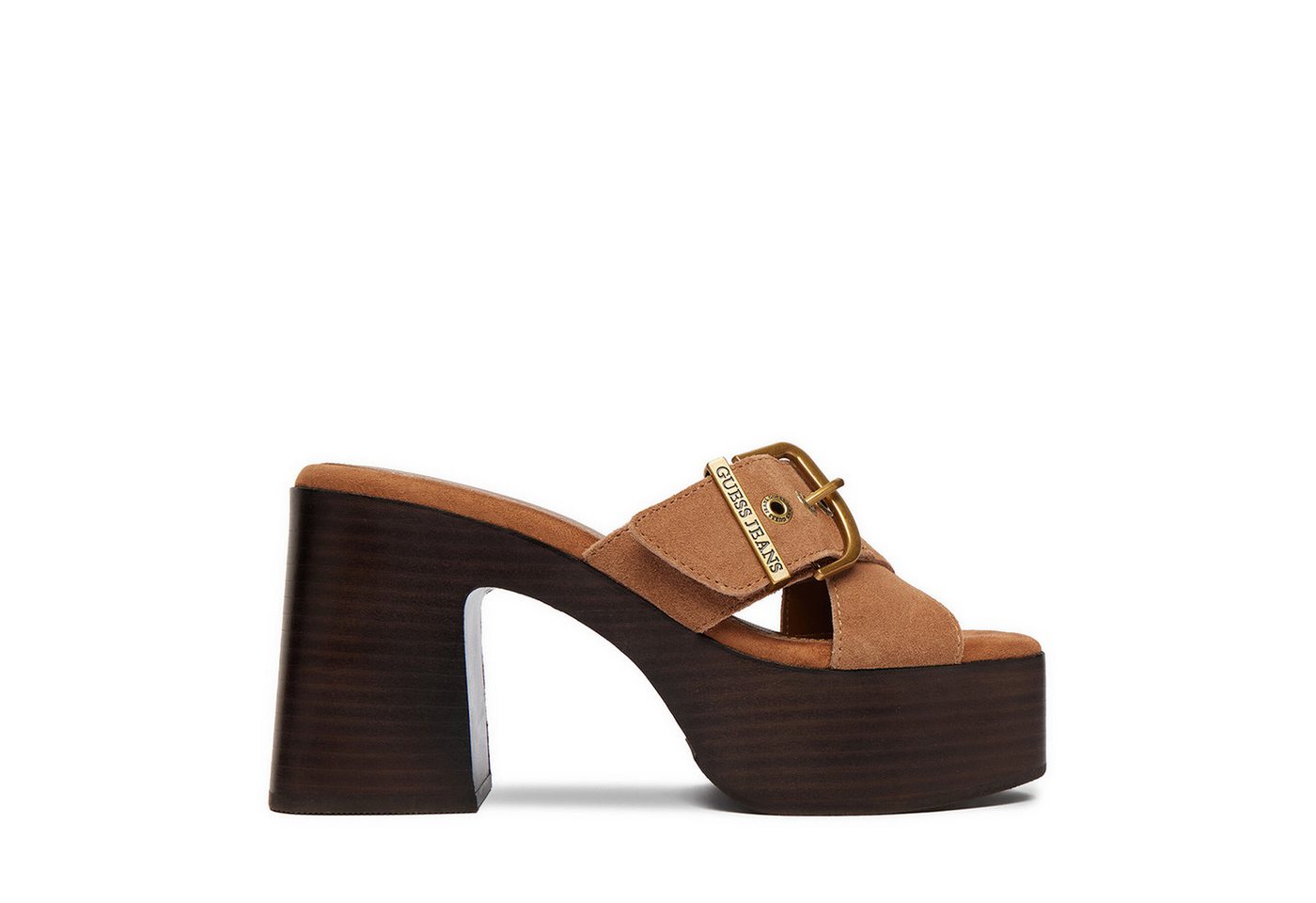 GUESS JEANS Damen-Flip-Flops in Braun Badepantolette (braun)