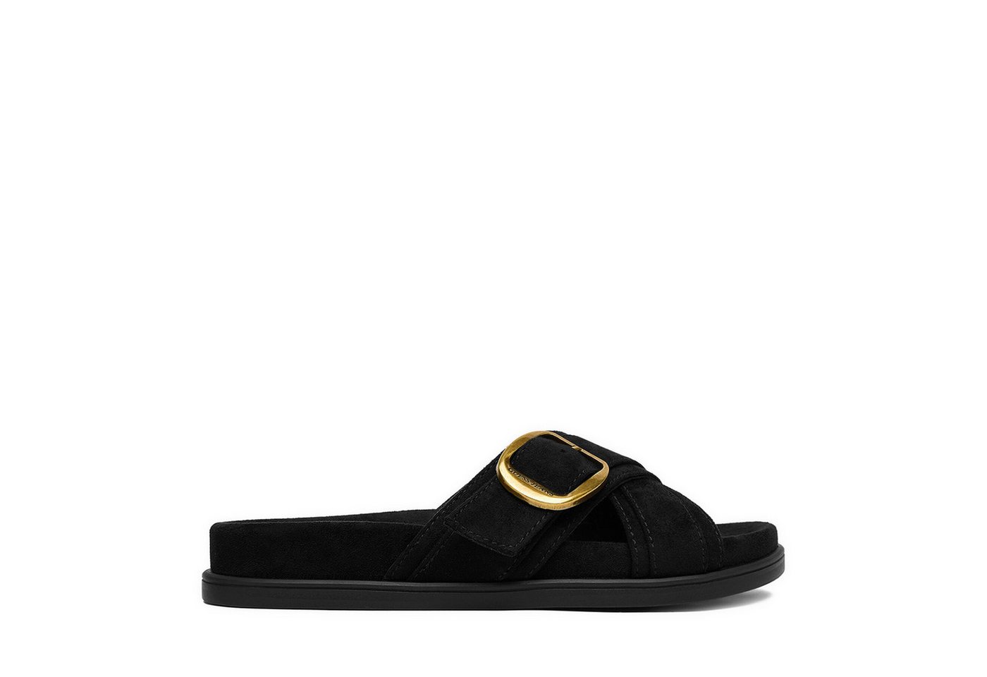 GUESS JEANS Damen-Flip-Flops Schwarz Badepantolette (schwarz)