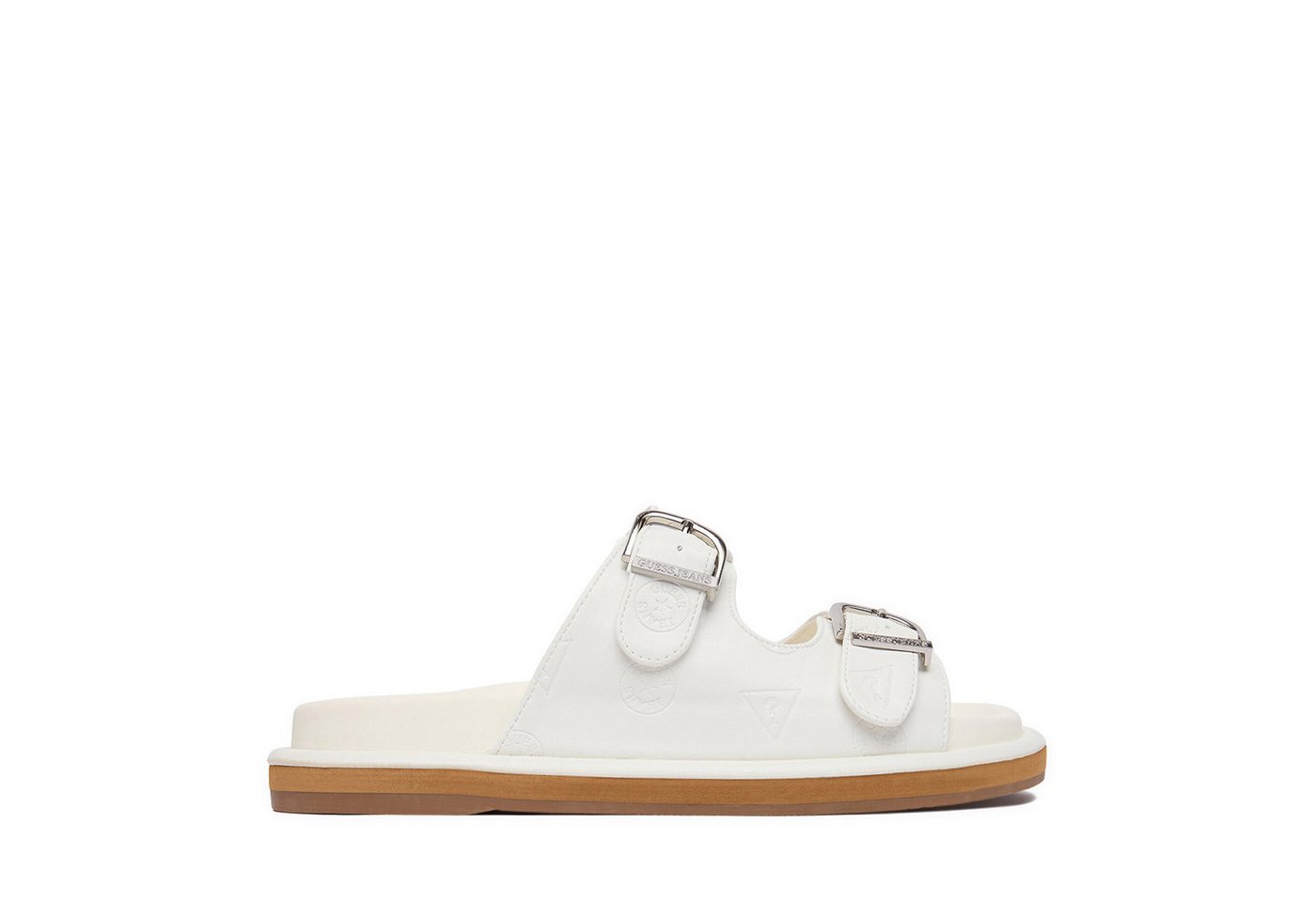 GUESS JEANS Damen-Flip-Flops, weiß Badepantolette