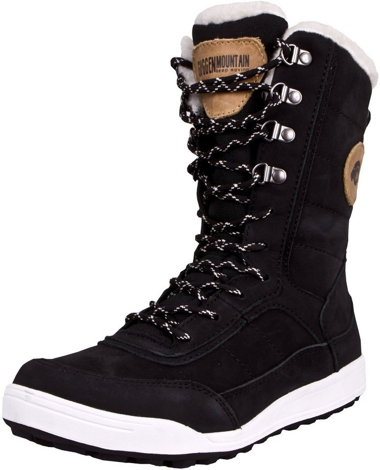GUGGEN Mountain Damen Winterstiefel Stiefel Fellstiefel HPC58v2 Fell Schneestiefel Winterstiefel Damenwinterstiefel wasserdicht Lederstiefel warm hochwertiges Lammfell
