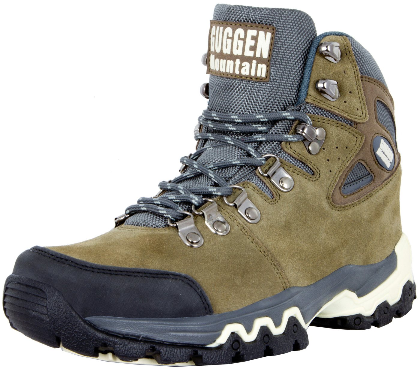 GUGGEN Mountain Herren Wanderschuh M008 Herrenwanderschuh Wanderstiefel Wanderschuh Wasserabweisend, Verstärkte Schuhspitze, Leder