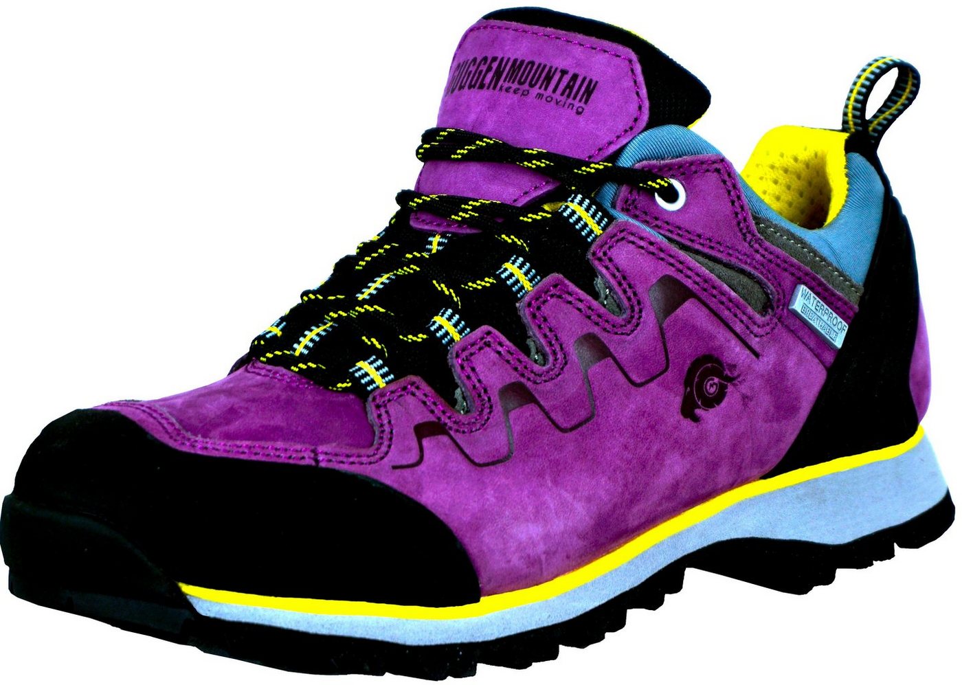 GUGGEN Mountain Wanderschuh PT024v2 Damenwanderschuh Wanderschuhe Trekkingschuhe Wanderschuh Wasserdicht Membrane, Verstärkte Schuhspitze mit Gummikappe