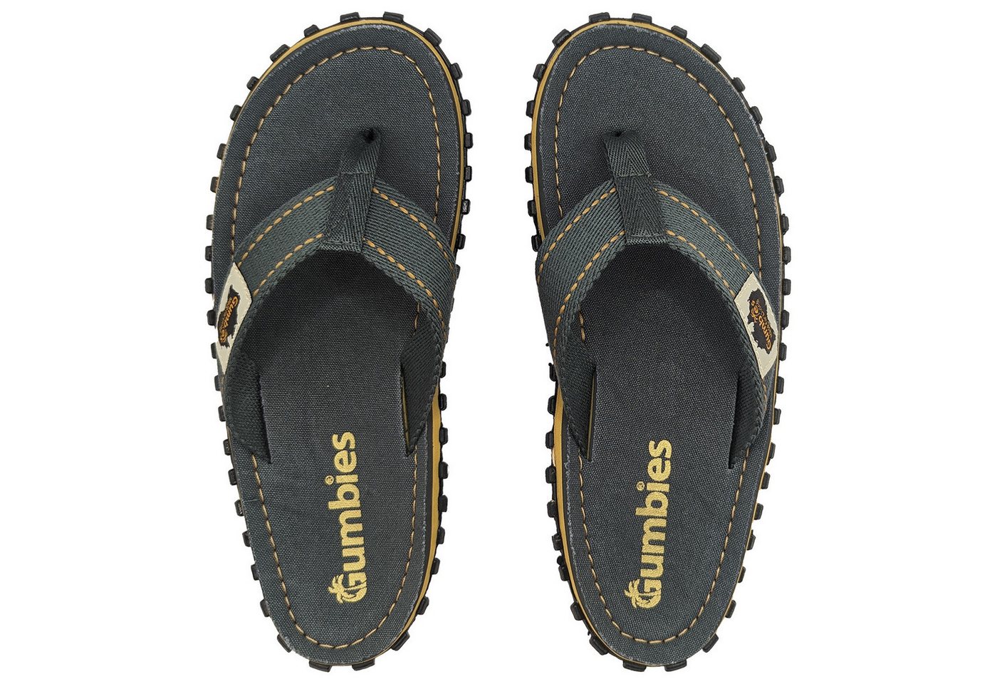 Gumbies Classic in Grey T-Strap-Zehentrenner Hergestellt aus recycelten Materialien