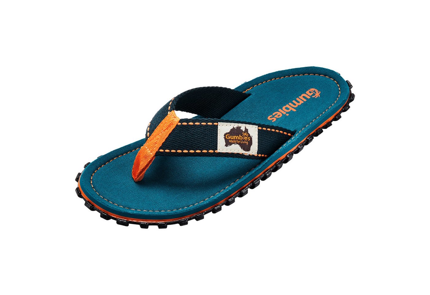 Gumbies Original Islander Zehentrenner mit ergonomisch geformten Fußbett (blau)