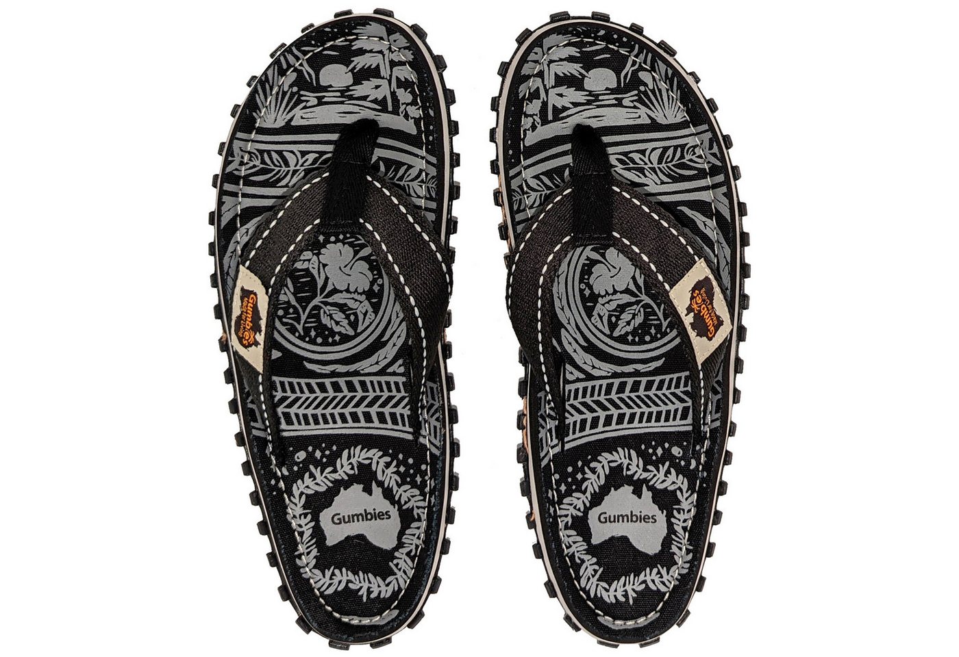 Gumbies Original T-Strap-Zehentrenner (schwarz)